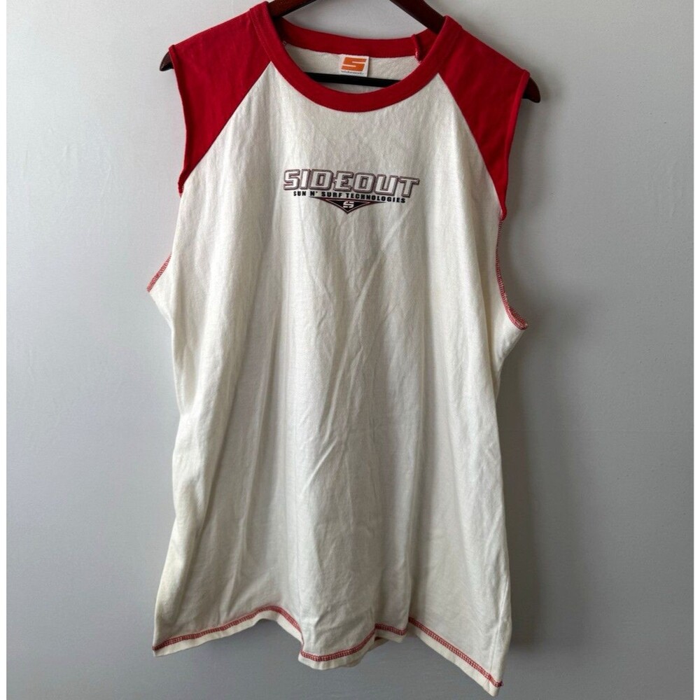 Sideout Sun N' Surf Technologies Graphic Sleeveless Crew Neck T-Shirt XL